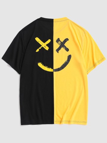 Be Happy Two Tone Face T-shirt