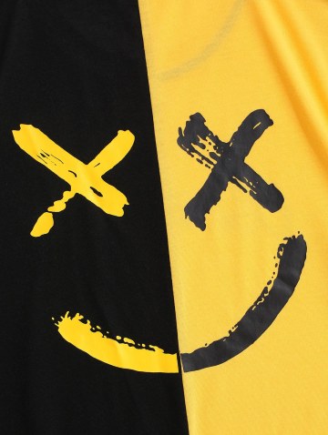 Be Happy Two Tone Face T-shirt