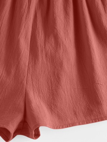 Cami Crochet Insert Wide Leg Romper