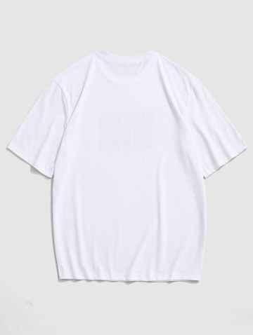 Cartoon Skull Cactus Print T-shirt