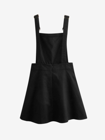 Casual Mushroom Patterned Overall Mini Dress