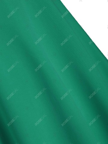 Christmas Faux Fur Panel Lace Up Dip Hem Dress