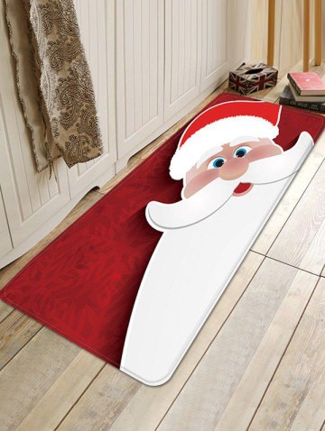 Christmas Santa Claus Pattern Water Absorption Floor Rug