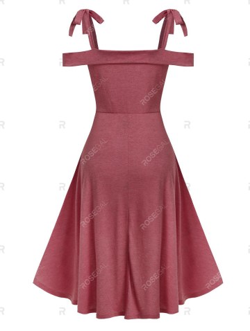 Cold Shoulder Lace-up High Low Gothic Dress