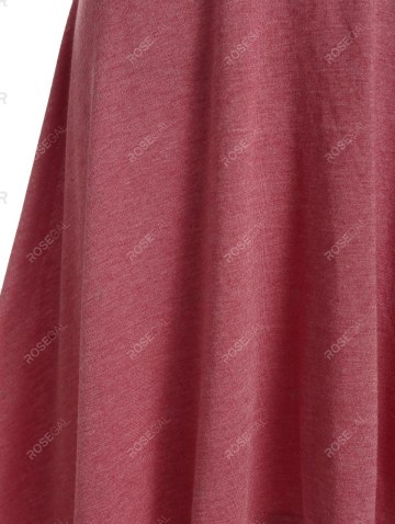 Cold Shoulder Lace-up High Low Gothic Dress