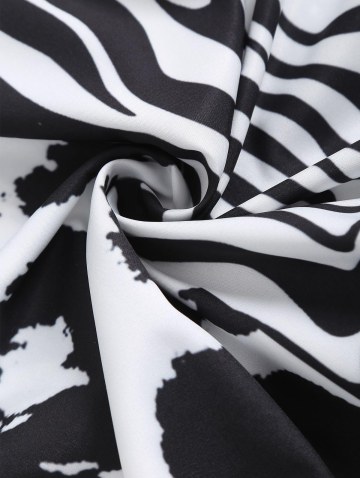 Cow And Zebra Print Pocket Shirt