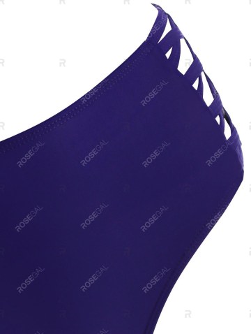 Dazzling Star Flounces Lattice Tankini Swimwear