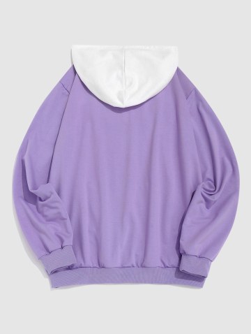 Desired Pattern Colorblock Hoodie