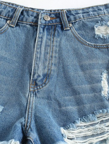 Distressed Jean Shorts