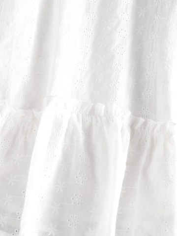 Embroidered Floral Cupped Mini Dress