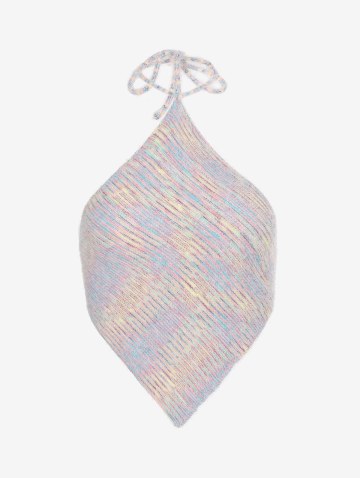 Eyelash Knit Heathered Bandana Top