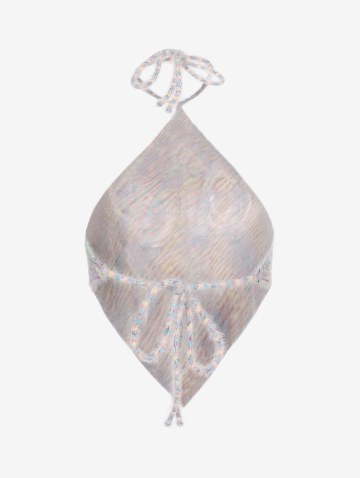 Eyelash Knit Heathered Bandana Top