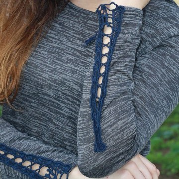 Fashionable Hollow Out Skinny Long Sleeve Hoodie For Women