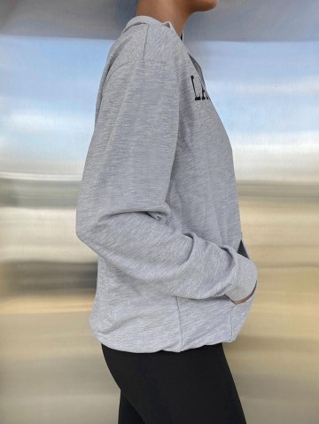 Half Zip California Graphic Pocket Sweatshirt