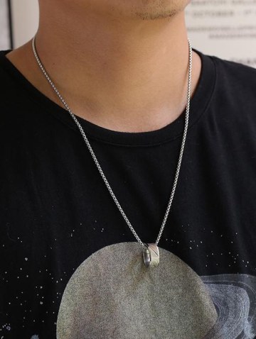 Hip Hop Ring Pendant Necklace