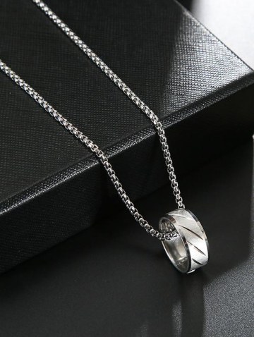 Hip Hop Ring Pendant Necklace