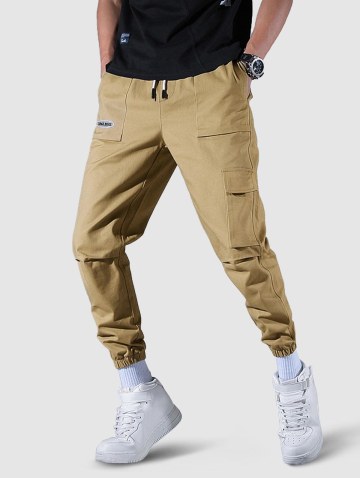 Label Design Multi Pockets Jogger Cargo Pants