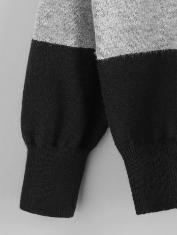 Leopard Colorblock Jumper Sweater