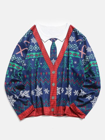 Plus Size Christmas 3d Printed Pullover T-shirt