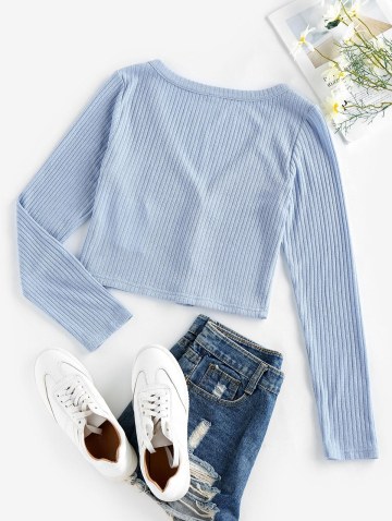 Ribbed Knit Crop Cardigan