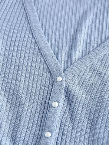 Ribbed Knit Crop Cardigan