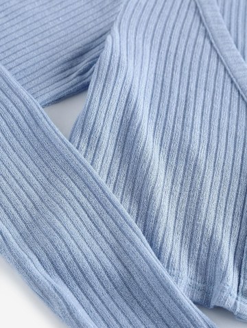 Ribbed Knit Crop Cardigan