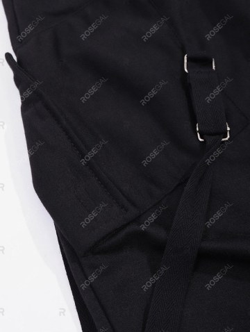 Ribbon Pockets Long Drawstring Sport Cargo Pants