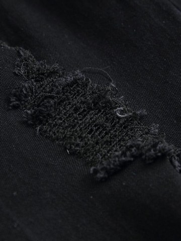 Ripped Casual Zipper Button Jeans