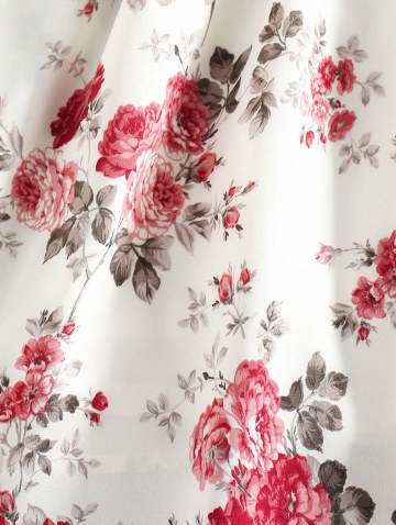 Ruffled Straps Floral Mini Sundress