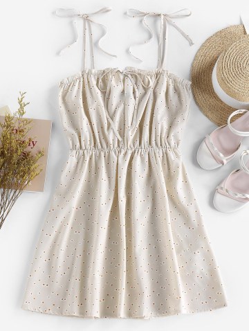 Tie Ditsy Print Sundress