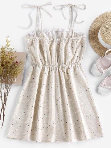 Tie Ditsy Print Sundress