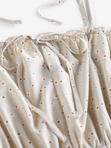 Tie Ditsy Print Sundress