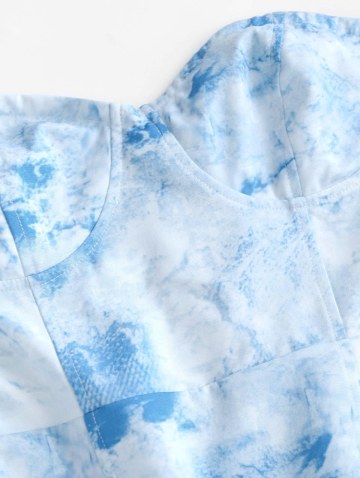 Tie Dye Bustier Tube Dress