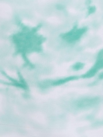 Tie Dye Zip Fly Slit Mini Skirt