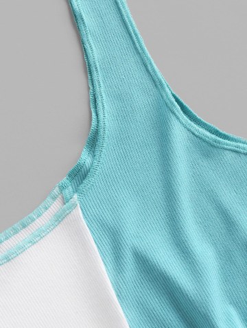 Two Tone Crop Tank Top