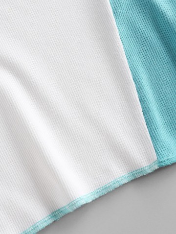 Two Tone Crop Tank Top