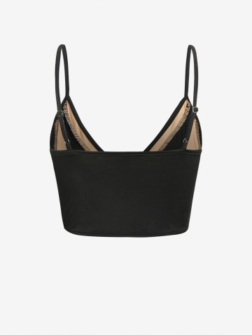 Two Tone Cupped Crop Cami Top