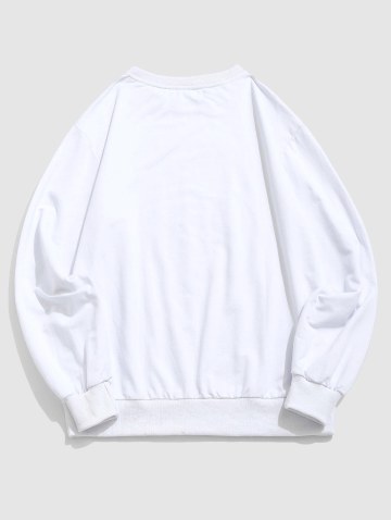 Usa Tie Dye Print Graphic Sweatshirt